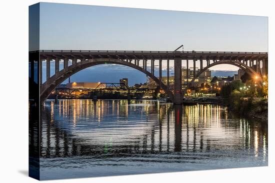 USA, Tennessee. Appalachia, Tennessee River Basin, Knoxville, bridge over Tennessee River-Alison Jones-Premier Image Canvas