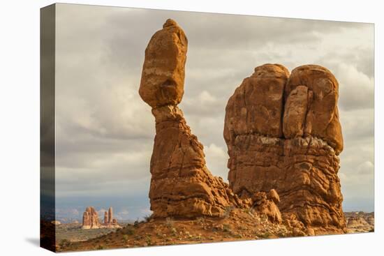 USA, Utah, Arches National Park. Close-up of Balanced Rock-Cathy & Gordon Illg-Premier Image Canvas