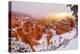 USA, Utah, Bryce Canyon National Park. Panoramic View of Sunrise Peeking Through the Fog and Cloud-Ann Collins-Premier Image Canvas