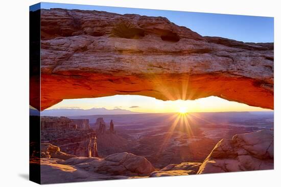 USA, Utah, Canyonlands, Island in the Sky, Mesa Arch at Sunrise-Jamie & Judy Wild-Premier Image Canvas