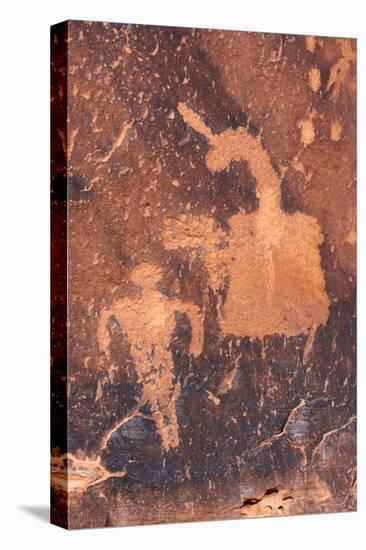 USA, Utah. Procession Petroglyph Panel, detail, Bears Ears National Monument.-Judith Zimmerman-Premier Image Canvas