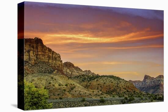 USA, Utah, Zion National Park. Mountain Landscape-Jay O'brien-Premier Image Canvas