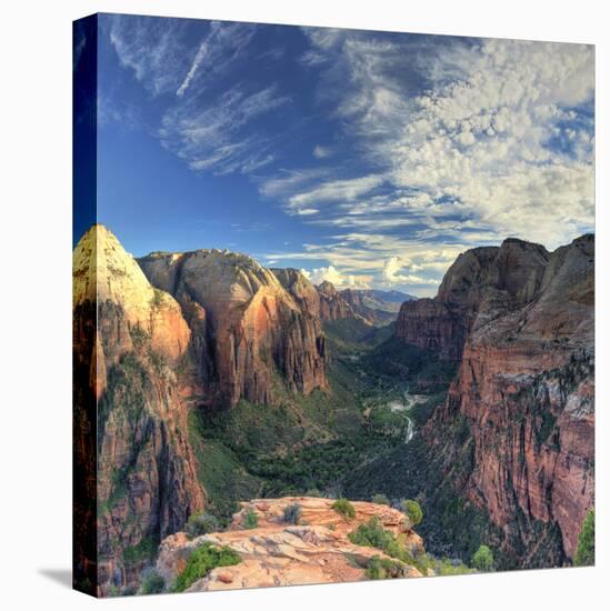 USA, Utah, Zion National Park, Zion Canyon from Angel's Landing-Michele Falzone-Premier Image Canvas