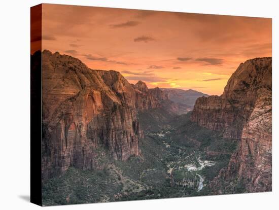 USA, Utah, Zion National Park, Zion Canyon from Angel's Landing-Michele Falzone-Premier Image Canvas