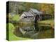 USA, Virginia, Mabry Mill. Composite of Mill and Pond-Don Paulson-Premier Image Canvas