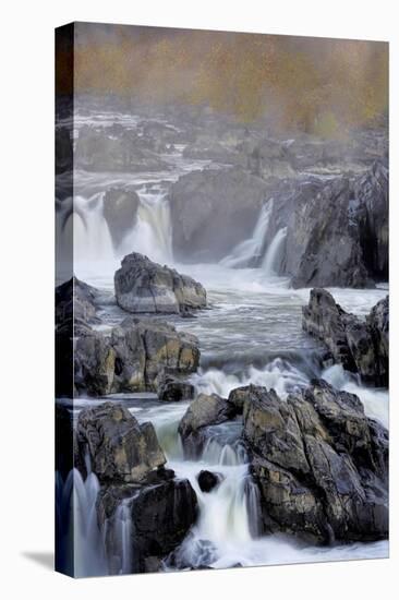 USA, Virginia, Mclean. Stream in Great Falls State Park-Jay O'brien-Premier Image Canvas