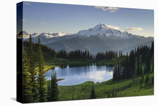 USA, WA. Image Lake and Glacier Peak from Miner's Ridge, Glacier Peak Wilderness North Cascades-Alan Majchrowicz-Premier Image Canvas