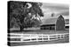 USA, Washington. Barn and Wooden Fence on Farm-Dennis Flaherty-Premier Image Canvas