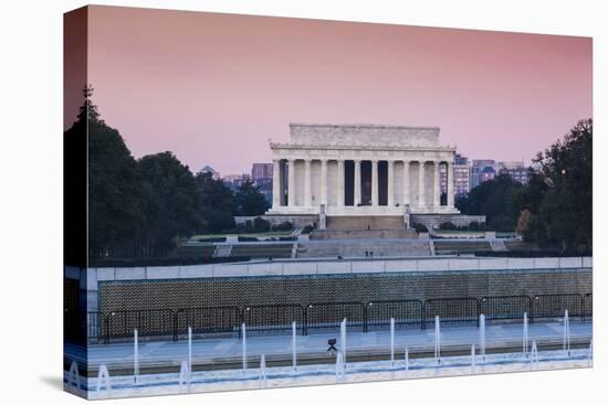 USA, Washington Dc, Lincoln Memorial, Dawn-Walter Bibikow-Premier Image Canvas