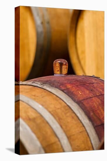 USA, Washington, Leavenworth. Glass Bung in Barrel Cellar-Richard Duval-Premier Image Canvas