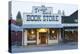 Usa, Washington, Okanogan County, Winthrop, Book Store at Dusk-Christian Heeb-Premier Image Canvas