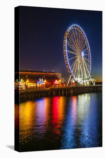 USA, Washington, Seattle. the Seattle Great Wheel on the Waterfront-Richard Duval-Premier Image Canvas