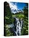 USA, Washington State, Mount Rainier National Park, Mount Rainier, waterfall-George Theodore-Premier Image Canvas