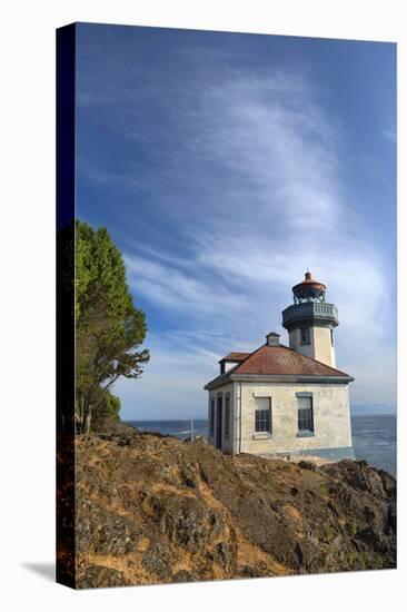 USA, Washington State, San Juan Island, Lime Kiln Point Lighthouse-John Barger-Premier Image Canvas