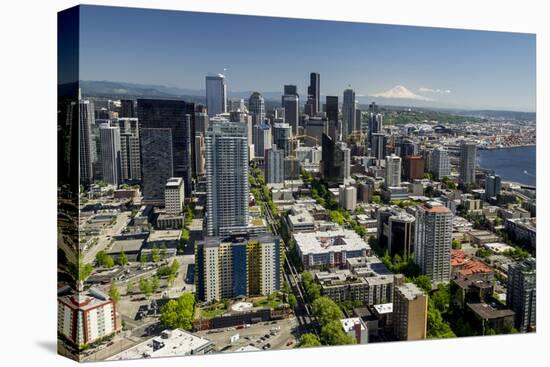 USA, Washington State, Seattle from the Space Needle on a clear day.-Brent Bergherm-Premier Image Canvas