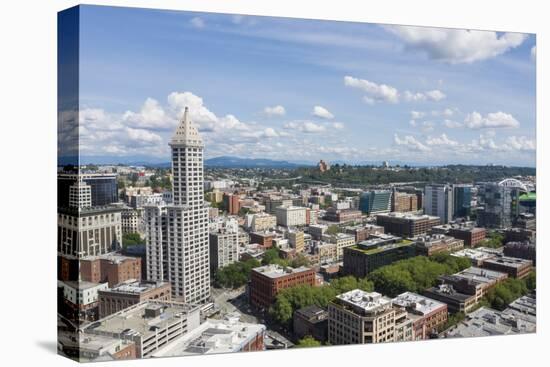 USA, Washington State, Seattle. Smith Tower and downtown.-Merrill Images-Premier Image Canvas