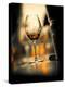 USA, Washington State, Seattle. Wine glass reflecting light.-Richard Duval-Premier Image Canvas