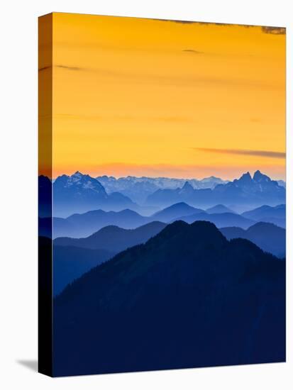 USA, Washington State. Skyline Divide in the North Cascades, Mt. Baker.-Gary Luhm-Premier Image Canvas