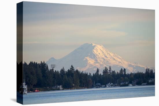 USA, Washington State, View of Mount Rainier.-Trish Drury-Premier Image Canvas