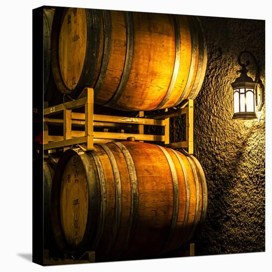 USA, Washington State, Yakima Valley. Barrel cave in low light.-Richard Duval-Premier Image Canvas