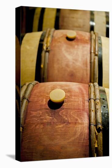 USA, Washington, Walla Walla. Barrel Room in Walla Walla Winery-Richard Duval-Premier Image Canvas