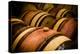 USA, Washington, Walla Walla. Barrel room in Walla Walla winery.-Richard Duval-Premier Image Canvas