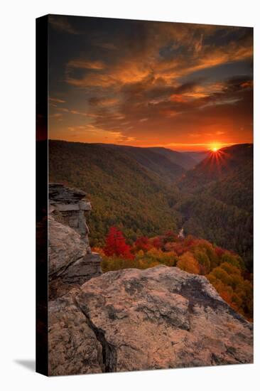 USA, West Virginia, Blackwater Falls State Park. Sunset on mountain landscape.-Jaynes Gallery-Premier Image Canvas