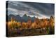 USA, Wyoming. Autumn evening near Black Tail Butte, Grand Teton National Park.-Judith Zimmerman-Premier Image Canvas