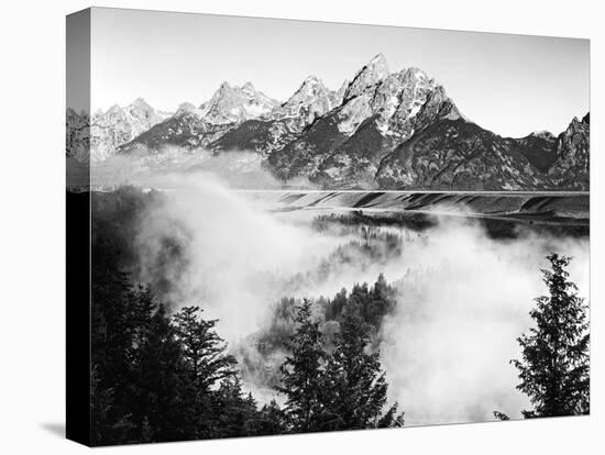 USA, Wyoming, Grand Teton National Park. Mountain Sunrise-Dennis Flaherty-Premier Image Canvas