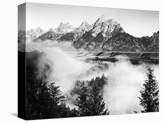 USA, Wyoming, Grand Teton National Park. Mountain Sunrise-Dennis Flaherty-Premier Image Canvas