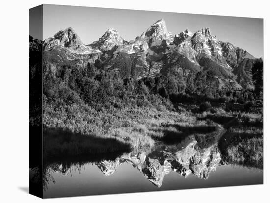 USA, Wyoming, Grand Teton National Park. Mountain Sunrise-Dennis Flaherty-Premier Image Canvas