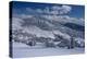 USA, Wyoming. Landscape of Peaked Mountain and Grand Targhee Resort with new snow-Howie Garber-Premier Image Canvas