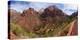 USA, Zion National Park, Panorama, Mountain Pass-Catharina Lux-Premier Image Canvas