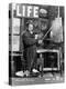 Used Life Cover 1-7-1946 of England's Prime Minister Winston Churchill Painting a Picture-null-Premier Image Canvas