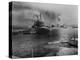 USS California Lists after Aerial Blows Taken During the Japanese Attack on Pearl Harbor-null-Stretched Canvas