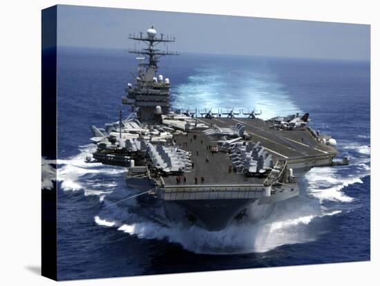 USS Carl Vinson in Indian Ocean During the Second Gulf War, Mar. 15, 2005-null-Stretched Canvas