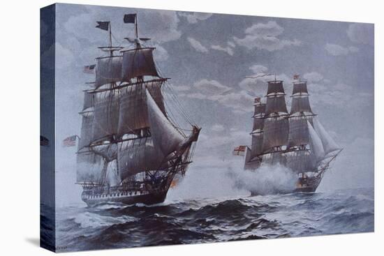 USS Constitution and HMS Java-null-Premier Image Canvas