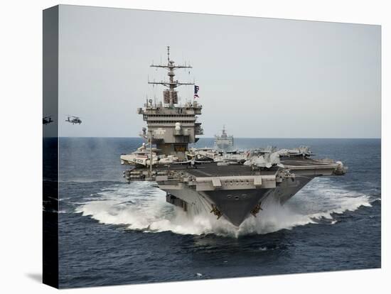 USS Enterprise Transits the Atlantic Ocean-Stocktrek Images-Premier Image Canvas