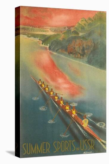 Ussr Summer Sports Poster-null-Stretched Canvas
