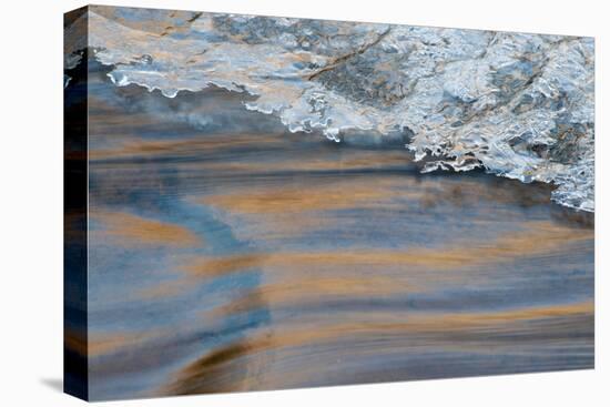 Utah, Abstract Frozen Ice Pattern and Waters of Mill Creek, Moab-Judith Zimmerman-Premier Image Canvas