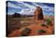 Utah, Arches National Park, Rock Formations from La Sal Mountains Viewpoint-David Wall-Premier Image Canvas