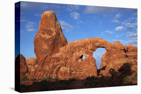 Utah, Arches National Park, Turret Arch in the Windows Section-David Wall-Premier Image Canvas