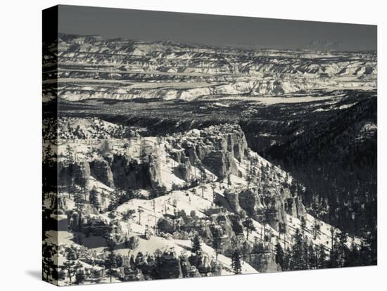Utah, Bryce Canyon National Park, Bryce Amphitheater Between Sunrise and Sunset Points, USA-Walter Bibikow-Premier Image Canvas