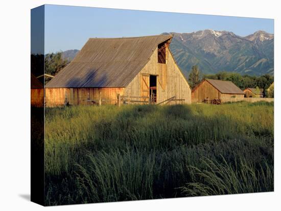 Utah, Cache Valley. Buildings of the Ronald Jensen Historical Farm-Scott T^ Smith-Premier Image Canvas