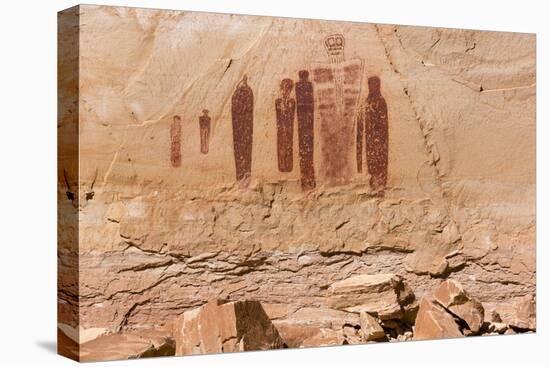 Utah, Canyonlands, Horseshoe Canyon, Great Gallery, Petroglyphs-Jamie & Judy Wild-Premier Image Canvas