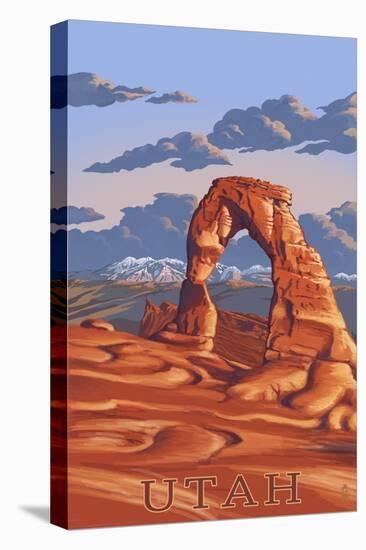 Utah - Delicate Arch-Lantern Press-Stretched Canvas