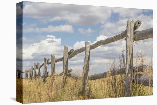 Utah, Manti-La Sal National Forest. Old Wooden Fence-Jaynes Gallery-Premier Image Canvas