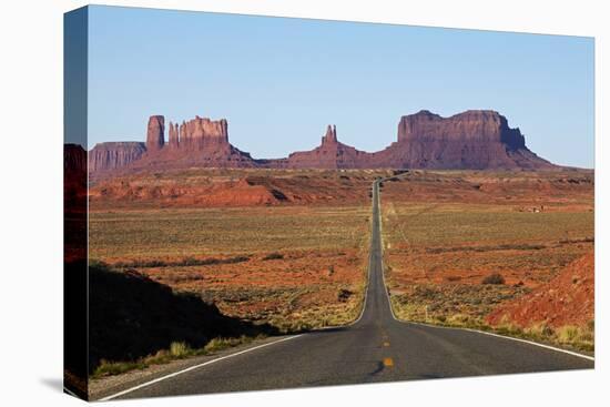 Utah, Navajo Nation, U.S. Route 163 Heading Towards Monument Valley-David Wall-Premier Image Canvas