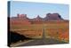 Utah, Navajo Nation, U.S. Route 163 Heading Towards Monument Valley-David Wall-Premier Image Canvas