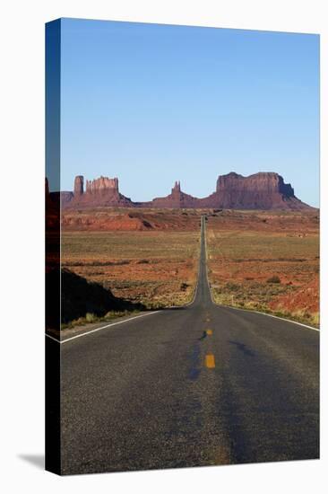 Utah, Navajo Nation, U.S. Route 163 Heading Towards Monument Valley-David Wall-Premier Image Canvas